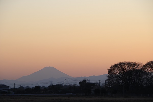 夕景（小見野地区）